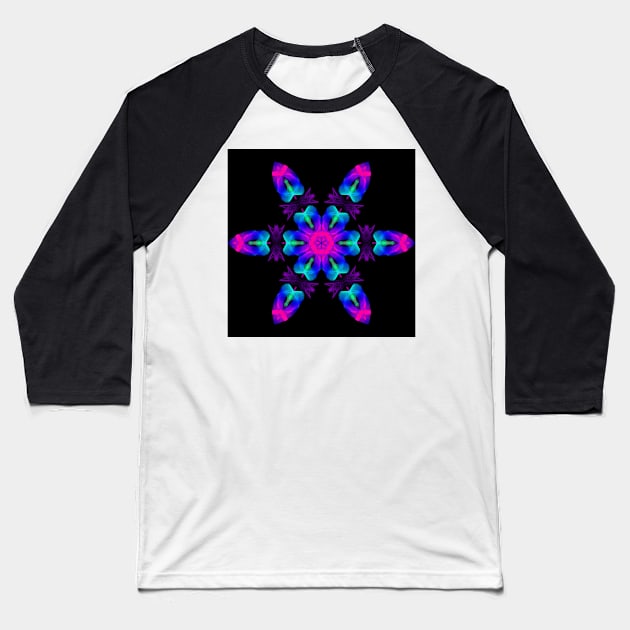 Atomic Fusion - Flower Portal Baseball T-Shirt by Boogie 72